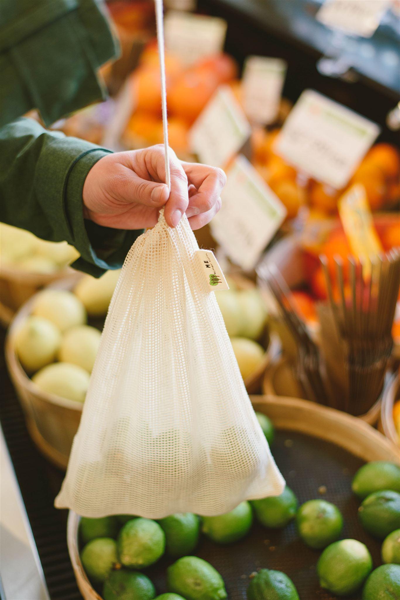 Cotton Mesh Produce Bags