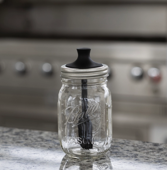 Silicone Basting Brush Mason Jar Lid