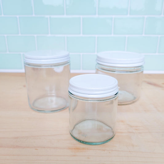Glass Straight Sided Jars