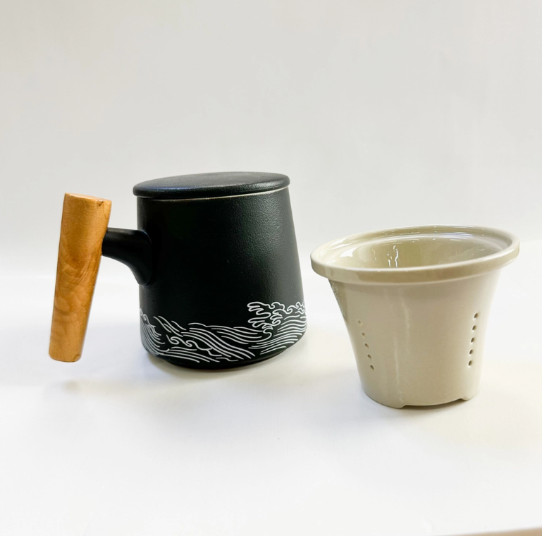 Japanese Style Ceramic Mugs with Infuser