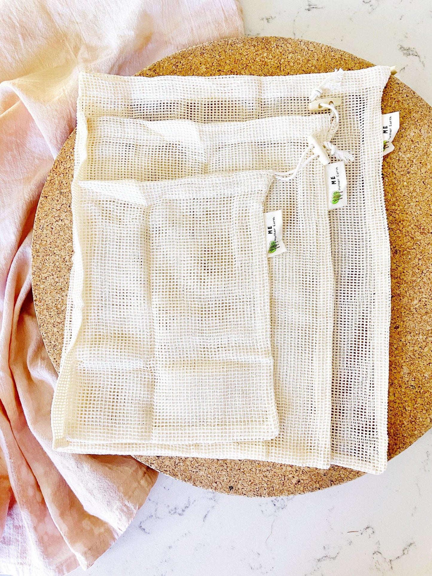 Cotton Mesh Produce Bags