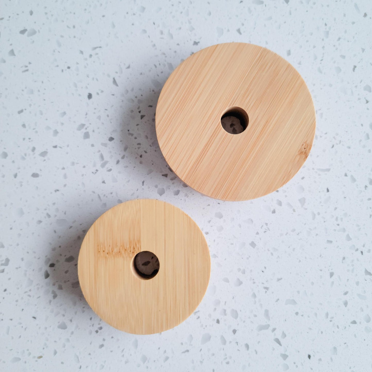 Bamboo Mason Jar Drinking Lids