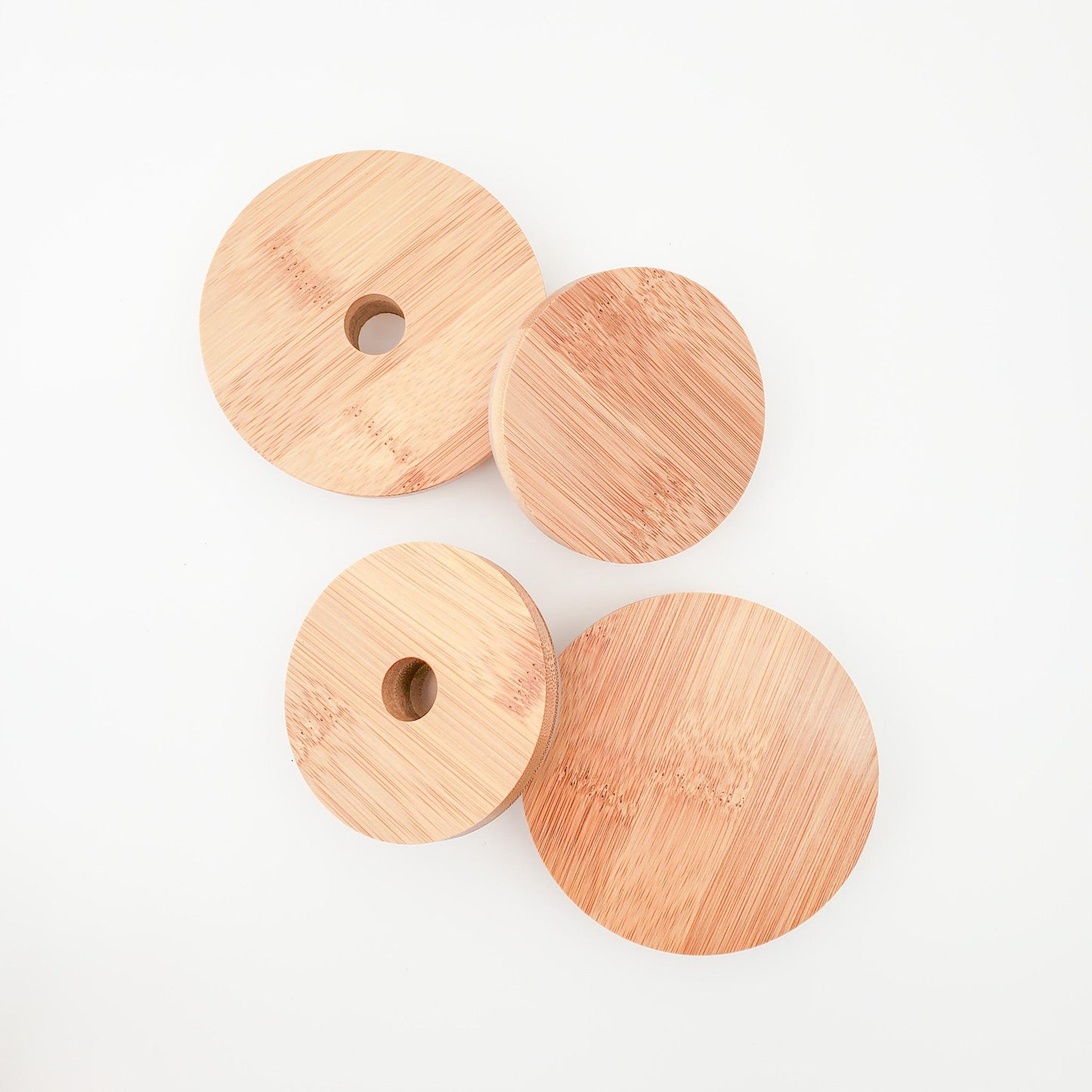 Bamboo Mason Jar Drinking Lids