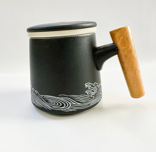 Japanese Style Ceramic Mugs with Infuser