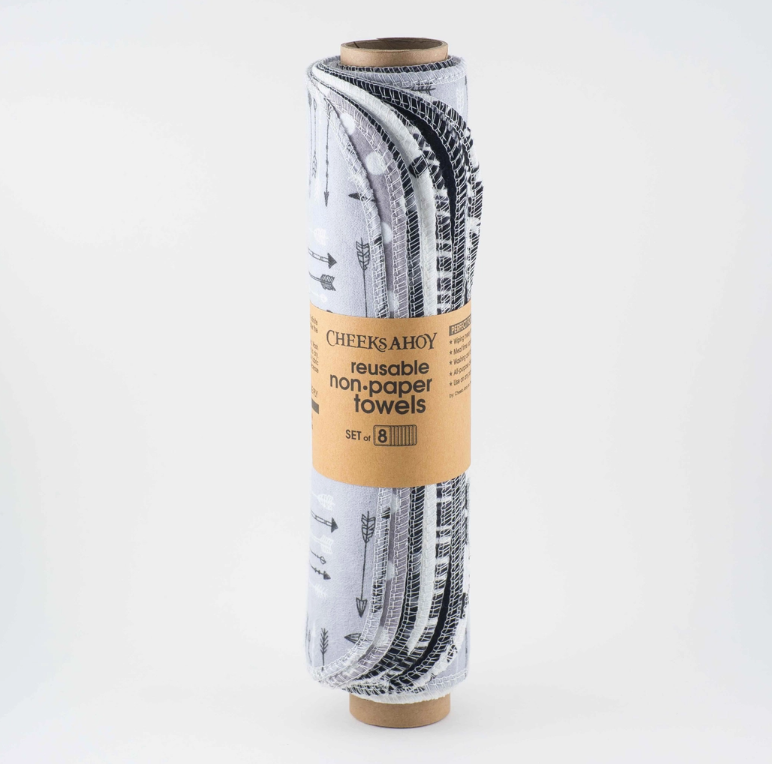 Cheeks Ahoy Non-paper Towels - 8pk