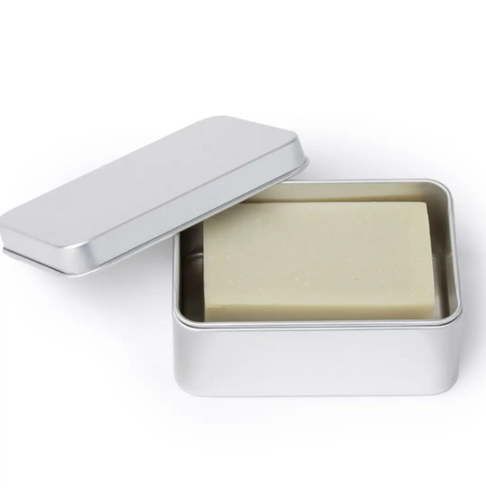 Draining Aluminum Bar Soap Travel Tin