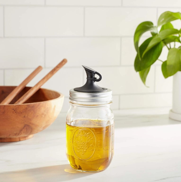 Oil Cruet Mason Jar Lid